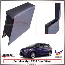 Perodua Myvi (3rd Gen) 2018 4' Plywood PVC Armrest Center Console Box (Black)